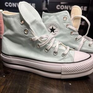 Converse Mint Green High-Top Sneakers